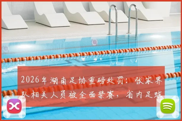 2026年湖南足协重磅处罚:张家界队相关人员被全面禁赛,省内足球活动参与资格叫停
